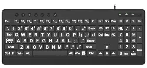 Large Print, Wrist Rest