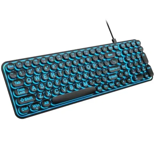 Large Print, Retro Round Keys
